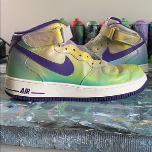 Custom Painted Air Force 1 Size 10.5